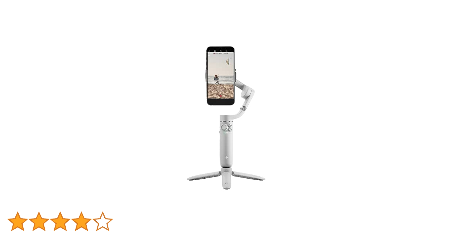 DJI OM 5 アテネ グレー 補助ライト内蔵スマートフォンクランプセット DJI OM 5 ジンバルと 補助ライト内蔵スマホクランプ